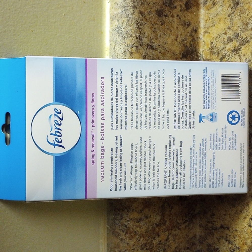 Febreze Vacuum Cleaner Bags - Picture 4 of 4